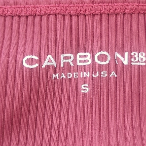 Carbon38 Strappy Ribbed Tank Maroon. SIZE small . - Picture 4 of 4